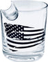 Set of 2 Whisky Cigar Glasses with American Flag in Round Gift Box, Ideal Gift for Whisky Lovers