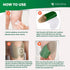 Knee Relief Heat Patches 36 Count - Natural Herbal Plaster for Long Lasting Muscle & Joint Relief