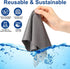 Frienda 12 Pack Large Microfiber Glass Cleaning Cloths, 12 x 12 Inch for Electronics and Lenses (Gray)