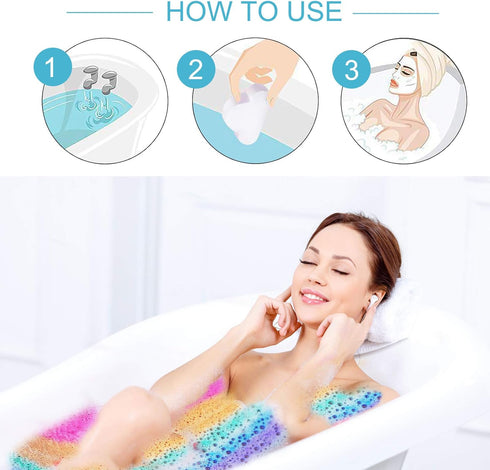 Rainbow Bath Bomb Gift Set, Organic & Natural Cloud SPA Bath Bombs for Aromatherapy Relaxation, Christmas Gifts