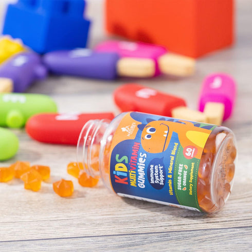 Nature's Nutrition Vitamins for Kids Multivitamin Gummies, Sugar Free, Vitamin C, B6, B12, D3 & Zinc for Children's