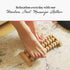 tuuli Wooden Foot Massager, Grooved Muscle Roller, Helps Ease Muscle Tension and Improve Blood Circulation, Natural