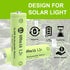 Porvoo AA 600mAh Ni-MH Rechargeable Batteries 1.2V for Outdoor Solar Lights, Garden Lights, String Lights (12 Pack)