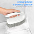 SetSail 2 Pack(Grey Heavy Duty Scrub Brush, Stiff Bristles Cleaning Brush with Non Slip Handle Shower Scrubber