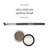 Natural Eyebrow Powder Eyebrow Kit – Mica Brow Powder Makeup Kit with Professional Angled Brush, 10 Natural Shades