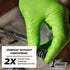 1st Choice 6 mil Nitrile Gloves, Disposable Latex Free Mechanic Gloves with Raised Diamond Texture