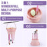 Makeup Brush Cleaner Mat 3 in 1 Silicone Makeup Brush Cleaner Bowl Cosmetic Brushes Cleaning Tool Organizer for Storage & Air Dry(Khkai)