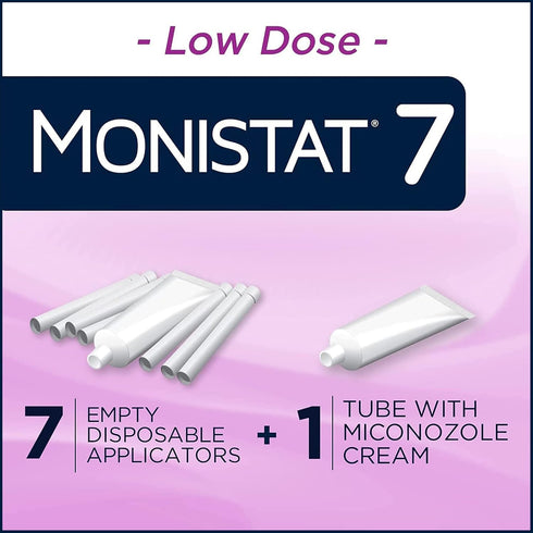Monistat 7 Day Yeast Infection Treatment for Women, 7 Miconazole Cream Applications with 7 Disposable Applicators, 2
