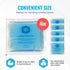 ICEWRAPS 3"x3" Small Gel Ice Packs for Injuries, Reusable Hot Cold Packs, Includes 6 Soft Gel Packs.