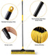 Yocada 24 inch Push Broom Brush, 65.3 inch Long Handle Heavy-Duty Outdoor Commercial Broom for Cleaning
