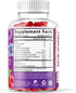 Gummy 60 Gummies Menopause Supplement for Women - Complete Multi-Benefit Menopause Relief for Mild Hot Flashes & Night