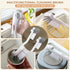 JIURUN Hard Bristle Crevice Cleaning Brush Set, Multifunctional Grout Cleaner for Home, Kitchen, Bathroom, Window