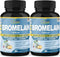 Organic Cadane Bromelain Capsules, 2 Packs of 10050mg, 120caps