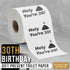 30th Birthday Decorations Toilet Paper for Men & Women - Funny Design Novelty Eco-Friendly, Ultra Soft & Comfortable