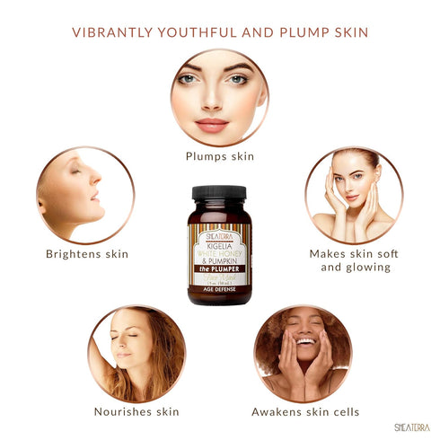 Shea Terra Kigelia Age Defense Collection - Plumping Face Mask with White Honey & Pumpkin, 5oz