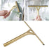 Shower Squeegee for Glass Doors, Stainless Steel Window Squeegee, All Purpose Bathroom Squeegee, Cleaning Supplies for Shower Glass Door and Tile Cleaning Non-Slip Handle 8 Inches by Pilipane