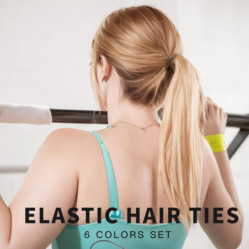 YGDZ 150 PCS Hair Ties for Thick Hair - 5CM Ponytail Holders, No Hair Damage Rubber Bands for Women, Men, Girls