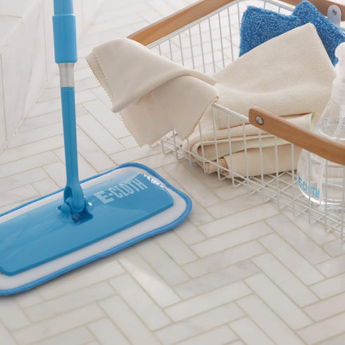 Set 1 Pack E-Cloth Microfiber Cloth Shower Cleaning Kit - Reusable Microfiber Cleaning Cloths, Glass Cleaner