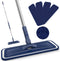 Microfiber Mops for Floor Cleaning, BPAWA Flat Mop for Hardwood, Bathroom, Kitchen with 4 Reusable Pads
