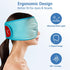 Comfytemp 2PCS Cooling Eye Mask, Reusable Gel Ice Pack for Puffiness, Dark Circles, Stress Relief, Blue