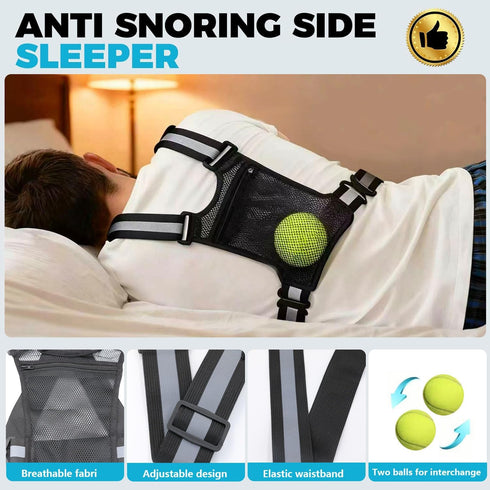 soxtianrui Prevent Back Sleeping,Sleep Position Trainer for Sleeping On Your Side,Adjustable Side Sleep Trainer to Stop