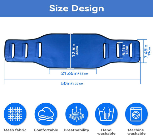 Transfer Belt Transfer Sling for Nursing Patients, Standing & Supports & Transfer Aids for Elderly, Gait Belt