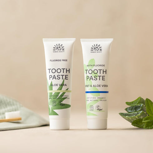 Urtekram 75ml Organic Mint & Fluoride Toothpaste