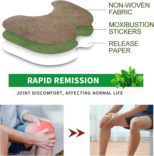 Knee Joint Relief Patches, Natural Knee Patch, 36 Pcs Joint Patch for Pain Relief