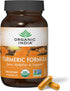 ORGANIC INDIA Turmeric Curcumin with Black Pepper - Organic Joint Support & Immune System Supplement, 90 Capsules
