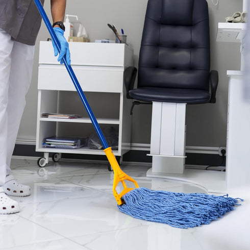 MATTHEW CLEANING 20oz Cotton Floor Mop, 6 Pack Heavy Duty String Mop Refills for Home Use