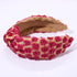 Raffia Knotted Headbands for Women, Boho Straw Wide Top Knot Hair Accessories