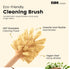 14in Bottle Brush with Extra Long German Beechwood Handle, Strong Hemp Bristles for Cleaning Wide Mouth Jars, Glasses,