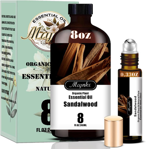 Set, 16oz 8oz Lavender & Sandalwood Essential Oils & Pure Natural Scent for Diffusers, Aromatherapy, Candle Making
