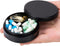 Metal Travel Pill Box 3 Compartment, Portable Waterproof Medicine Organizer Holder for Daily Medication, Vitamin, Fish