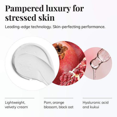 Le Mieux Pomegranate Massage Cream - Aromatic Moisturizing Cream with Algae, 2 oz / 60 ml