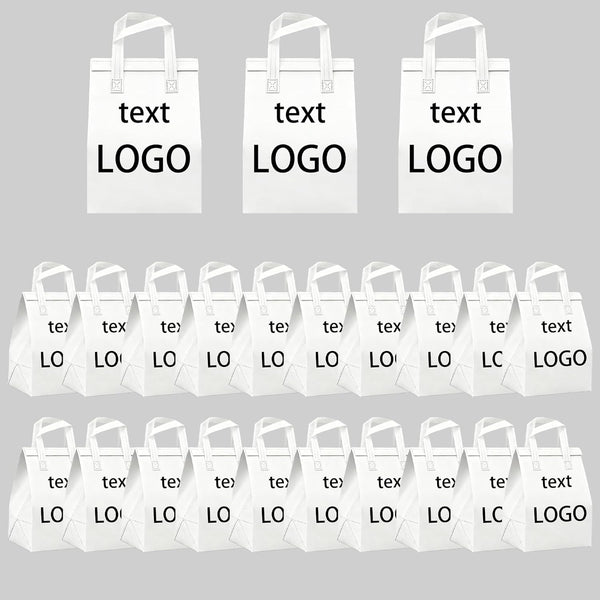 QIUYACARE Customized Insulated Thermal Bag Self-Sealing Disposable Takeaway Bag For Food Delivery Milk