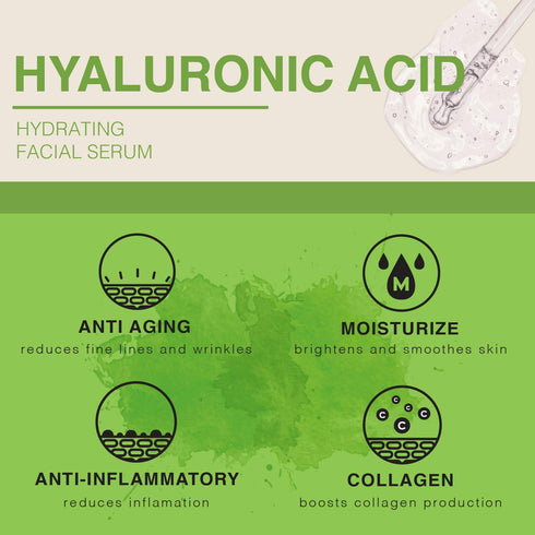 Hydration and Exfoliating Face Serum | 2 OZ (Hyaluronic Acid)