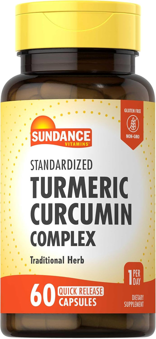 Turmeric Curcumin Complex | 60 Quick Release Capsules | Non-GMO and Gluten Free Traditional Herbal Supplement | by