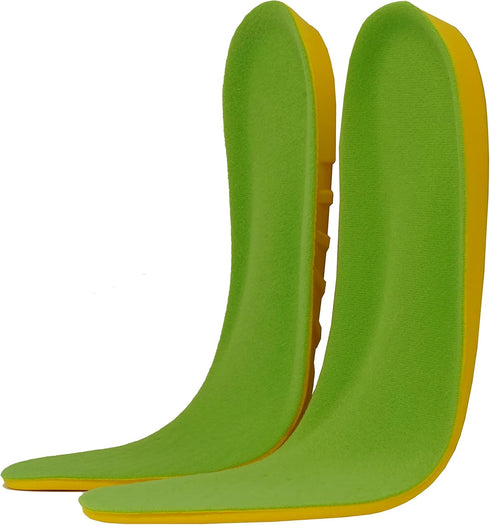 2 Pairs Wide Fit Insoles - Plantar Fasciitis Orthotics for Men & Women, Shock Absorption, Pain Relief