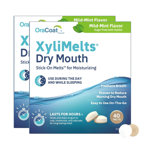 Oracoat XyliMelts for Dry Mouth Night Time or Day - Moisturizing Dry Mouth