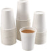 White Paper Cups - 50 Pack, 8 Oz Disposable Cups for Hot Coffee & Water