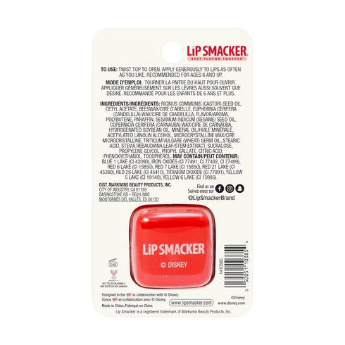 Lip Smacker Disney Minnie Mouse Cube Flavored Lip Balm - Minnie Joyful Cotton Candy, Clear, For Kids