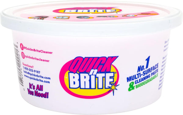 Quick N Brite All Purpose Cleaning Paste, True All Purpose Cleaner, Concentrated, 12 oz