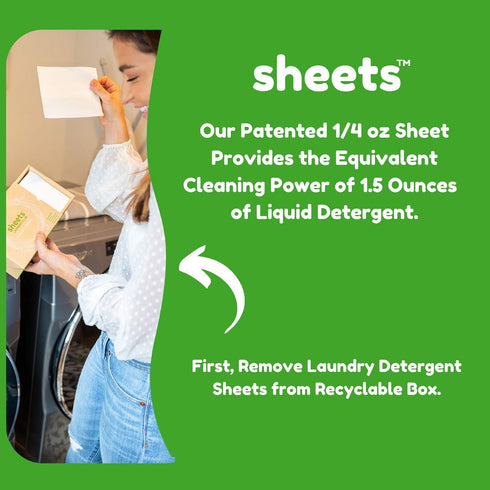 Sheets Laundry Club Laundry Detergent Sheets, Fresh Linen & Lavender