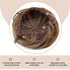SARLA Dark Brown Hair Buns Extension, Drawstring Updo Donut Chignon, Straight Synthetic Fake Bun for Women