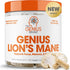 Genius Lions Mane Supplement Capsules, Organic Nootropic, 1200mg per Serving, 120 Veggie Pills