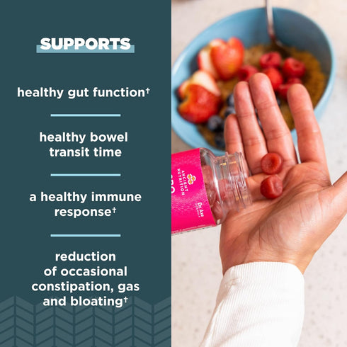 Ancient Nutrition Probiotics, SBO Probiotics Berry Gummies, 10 Billion CFUs, Healthy Digestive and Immune Support