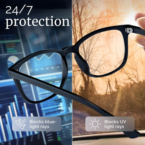 livho High Tech Blue Light Glasses - Advanced 99% Blue Light Blocking for Screen Fatigue & UV Protection