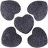 rockcloud Black Lava Rock Stone Heart Shape Pocket Stones Dyed Lava Rocks