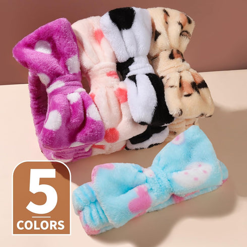 Teenitor Makeup Headbands, Spa Headbands, Bow Headbands, Make Up Headband For Washing Face, Fluffy Headband, Girls Skincare Headbands, Face Headbands For Woman